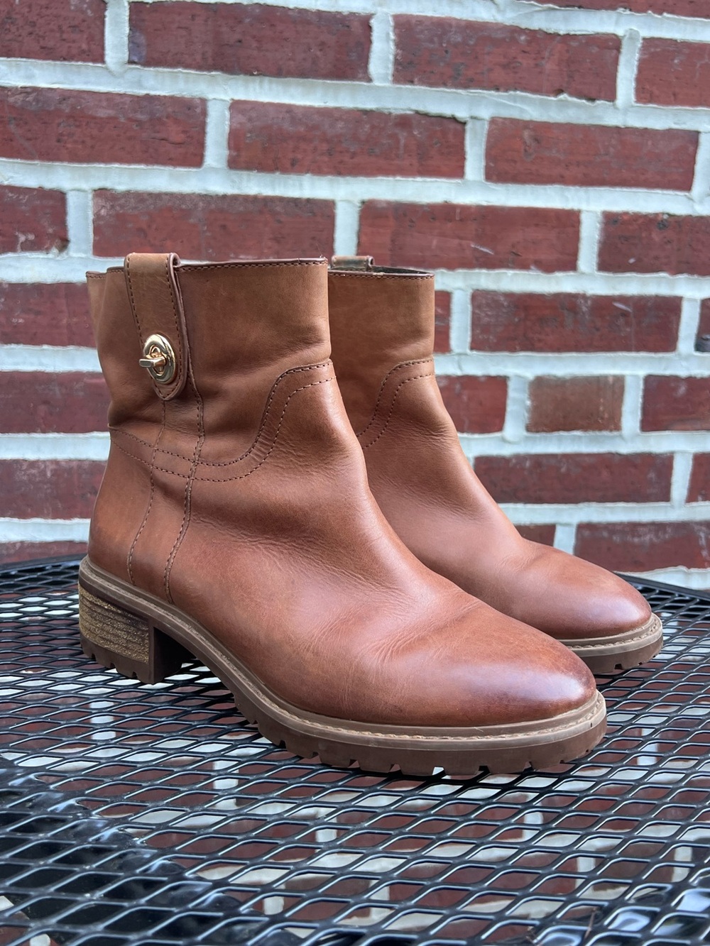Coach Georgetta Leather Boots